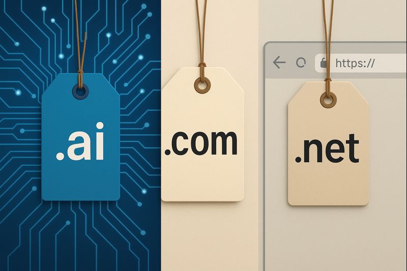 The Race in Good-ol Fashioned, vs NEW: .COM vs .AI